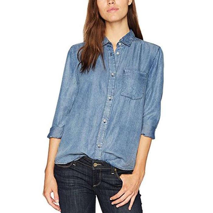 Calvin Klein Jeans Long Sleeve Single Pocket Button Down Shirt