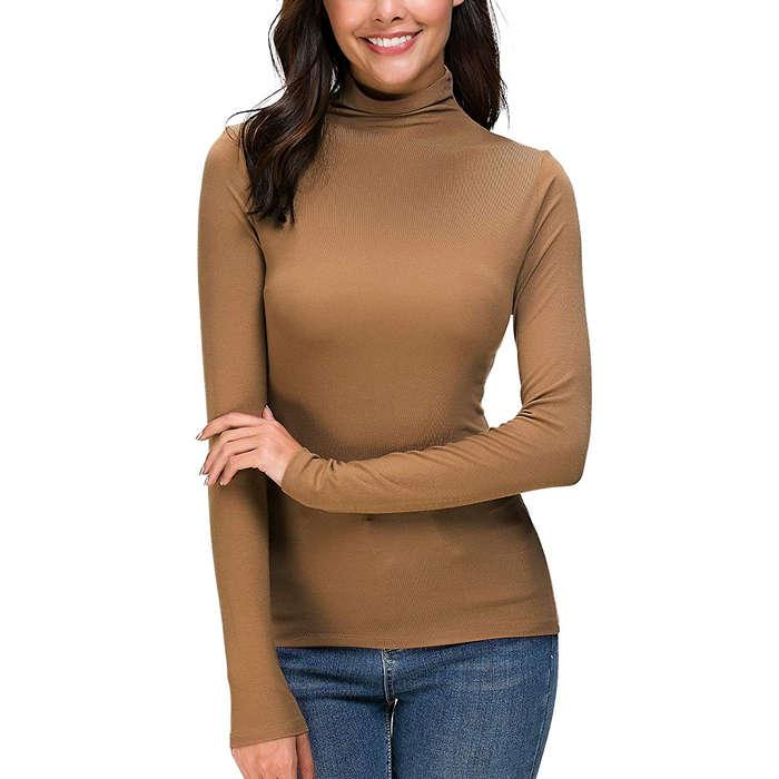 Wosalba Long Sleeve Mock Turtleneck