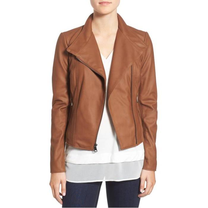 Marc New York by Andrew Marc Felix Stand Collar Leather Jacket: Sale $249.90, After Sale $450