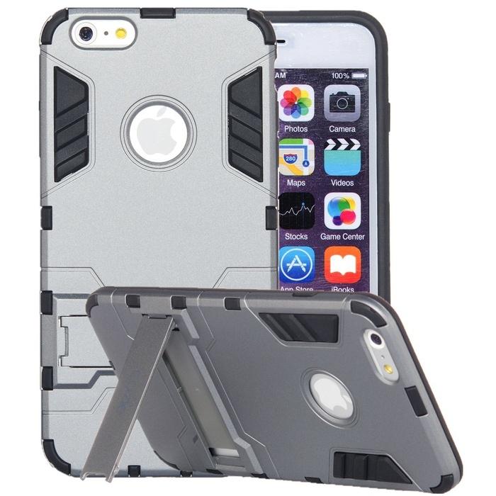 iRon Dual-layer Rugged iPhone Case with Built in Foldable Kickstand