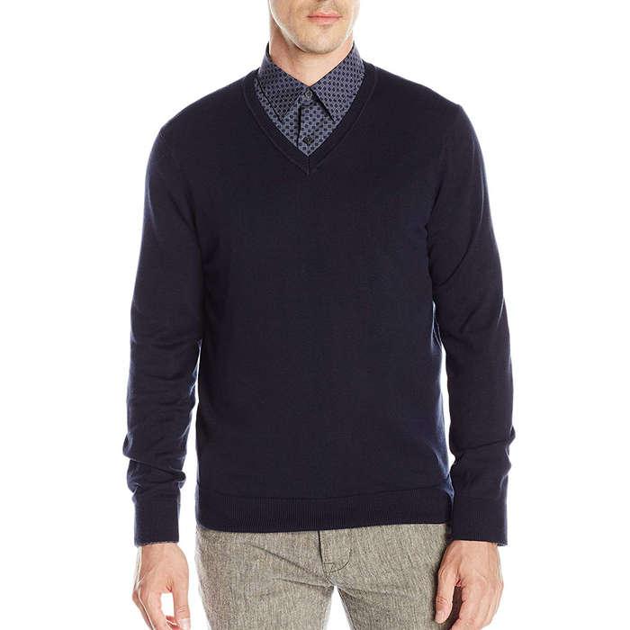 Perry Ellis Classic V-Neck Sweater