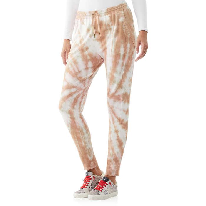 Scoop Tie Dye Joggers with Front Seaming