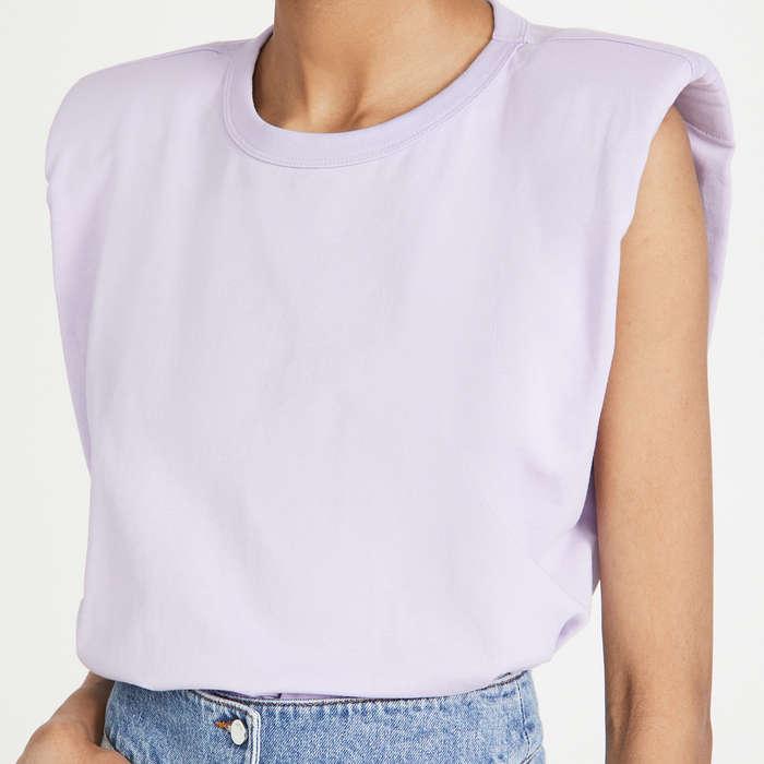 Endless Rose Padded Shoulder T-Shirt