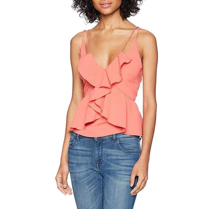 findersKEEPERS Ruffle Front Cami Top