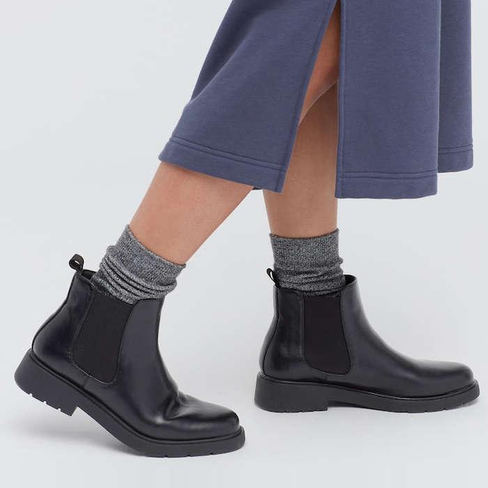 Uniqlo Comfort Feel Side-Gore Short Boots