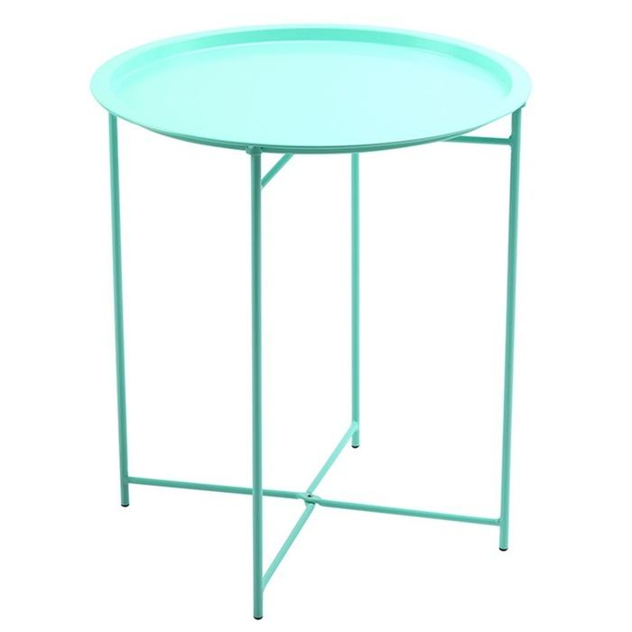 Finnhomy Collapsible Metal Folding Tray Side Table