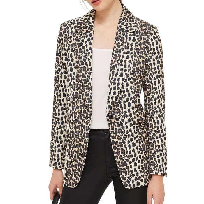 Topshop Leopard Print Jacket