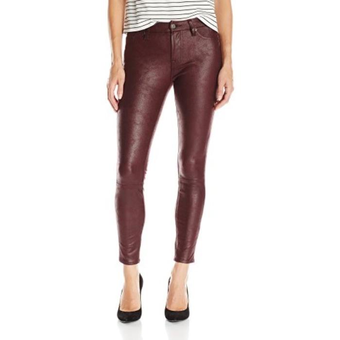 7 For All Mankind Women's Faux-Leather Skinny Jean