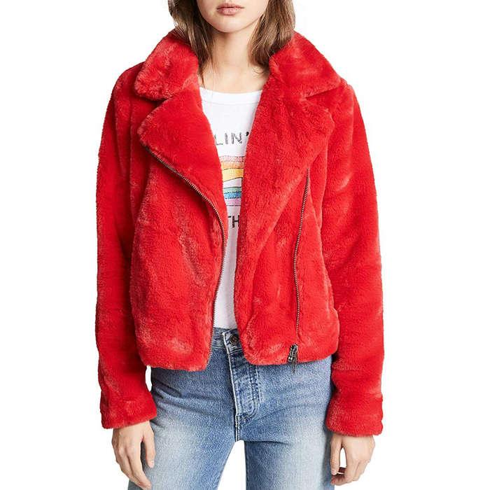 Rebecca Minkoff Henderson Faux Fur Jacket