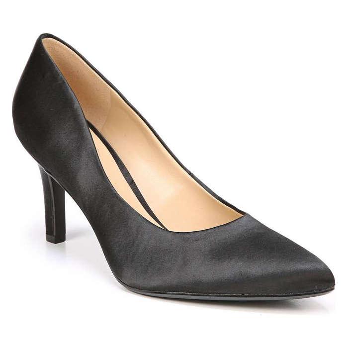 Naturalizer Natalie Pointy Toe Pump - A classic black heel with a touch of shine
