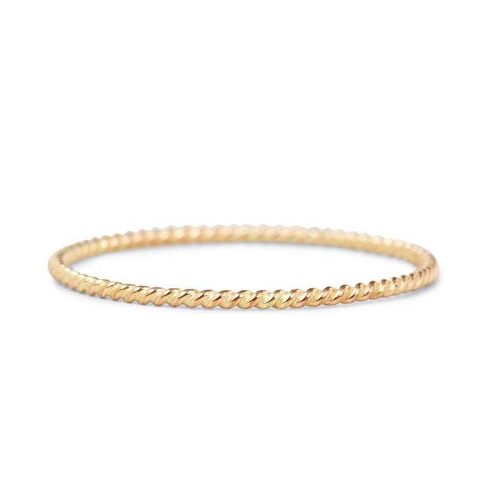 Catbird Jewelry Twisted Stacker Ring - "For some simple, subtle sparkle."