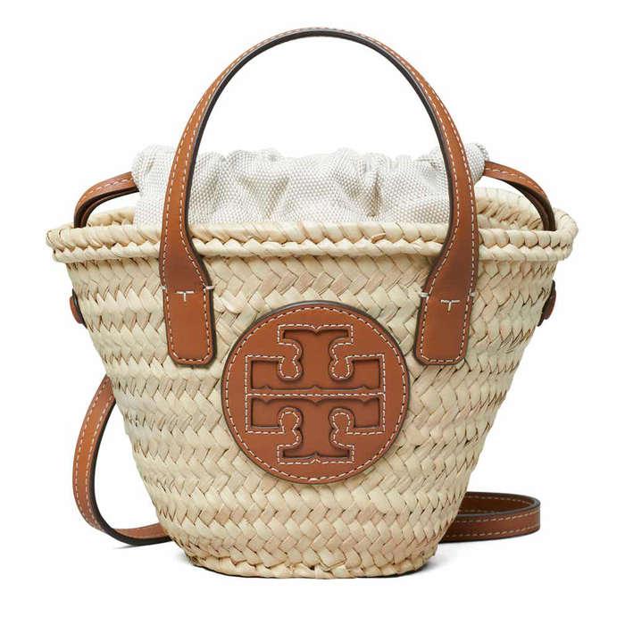 Tory Burch Ella Mini Straw Basket Bag