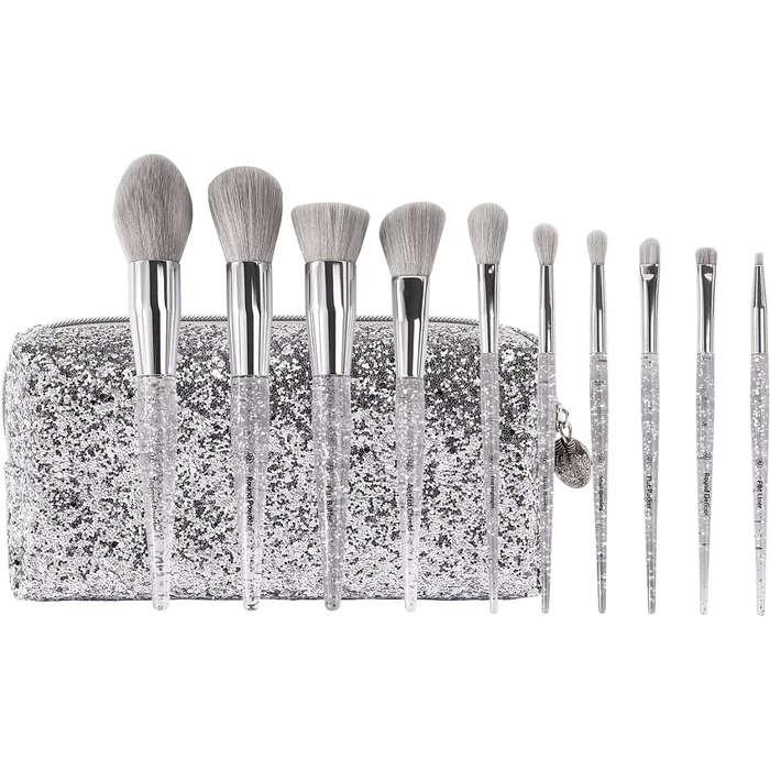BH Cosmetics Remix Dance Brush Beat 10 Piece Face & Eye Brush Set With Bag