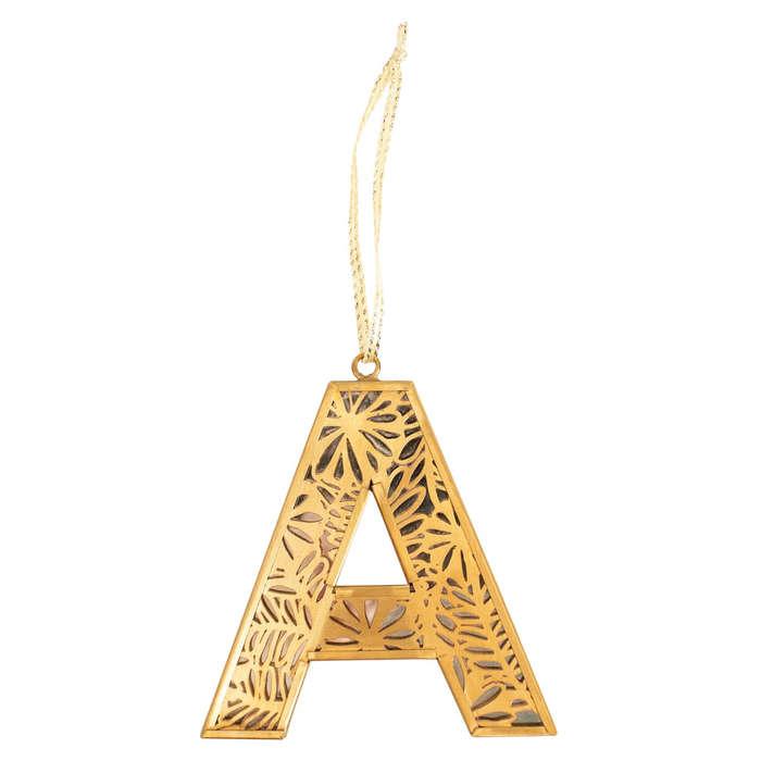 Anthropologie Laser Cut Monogram Ornament