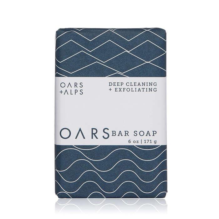 Oars + Alps Natural Exfoliating Blue Charcoal Oars Bar Soap