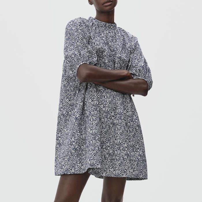 Everlane The Shirred Mini Dress