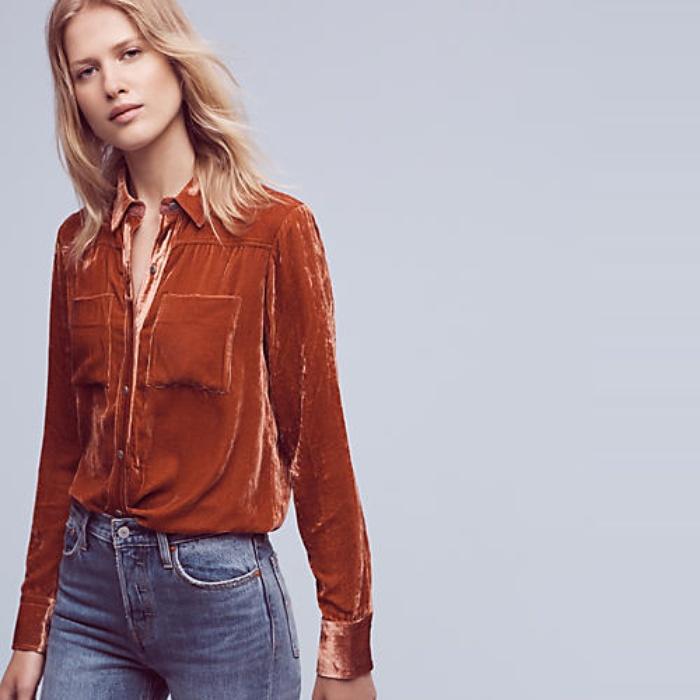 Holding Horses Velvet Buttondown