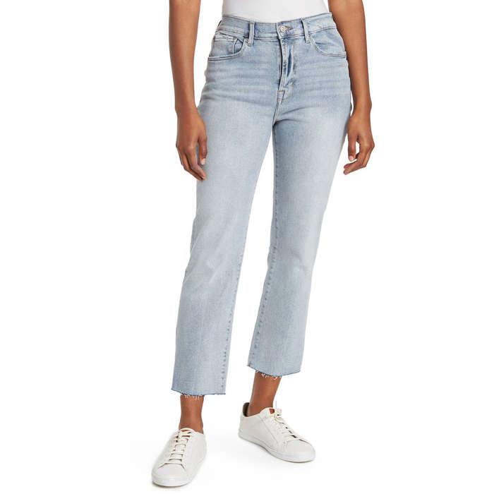 Kensie High Rise Slim Fit Straight Leg Jeans