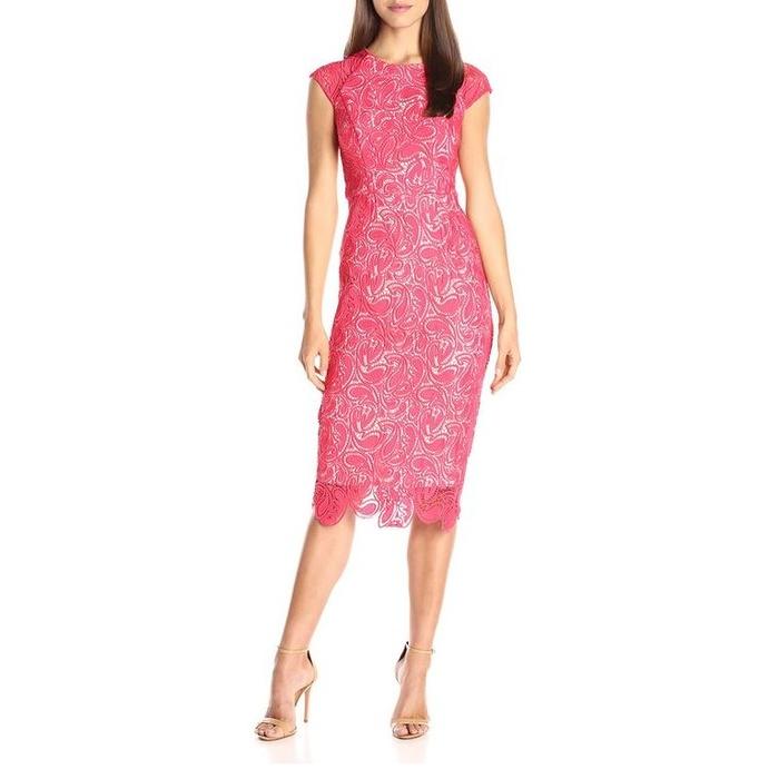 Shoshanna Paisley Guipure Lace Elodie Dress