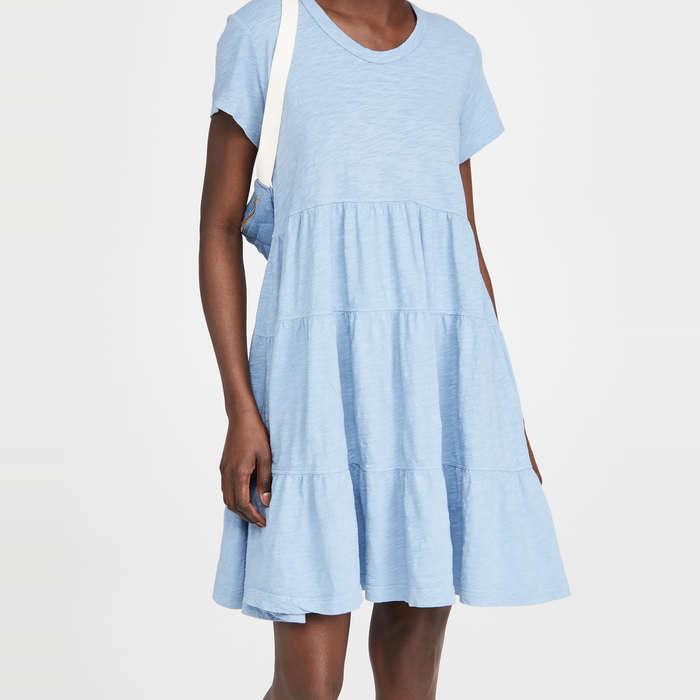 Wilt Short Sleeve Trapeze Dress