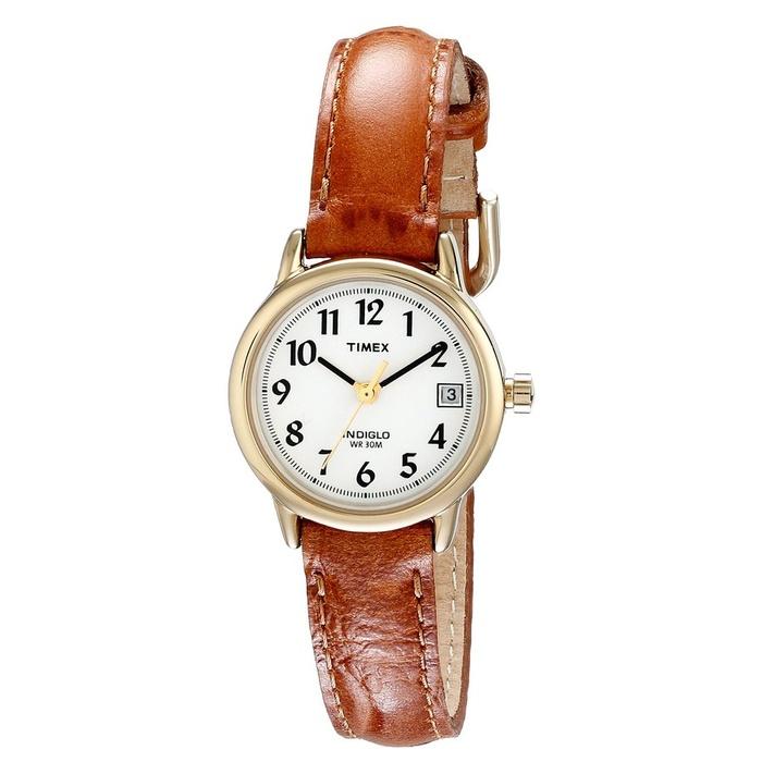 Timex Easy Reader Brown Leather Strap Casual Watch