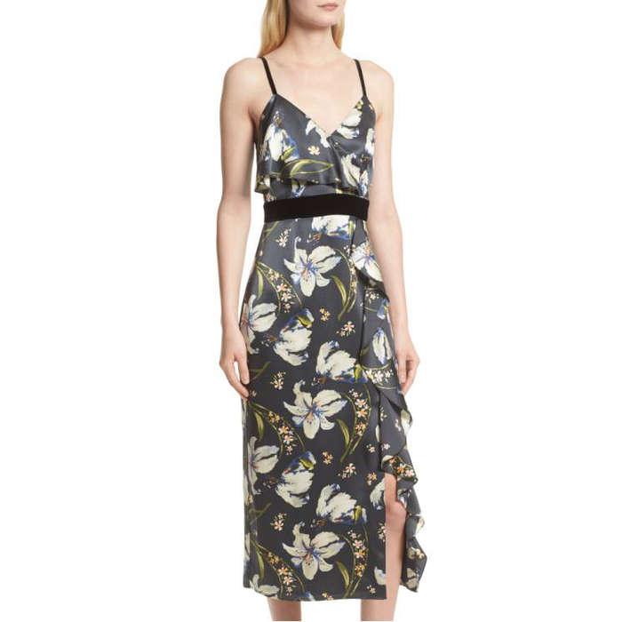 Cinq à Sept Leena Floral Print Dress: Was $525, Now $210