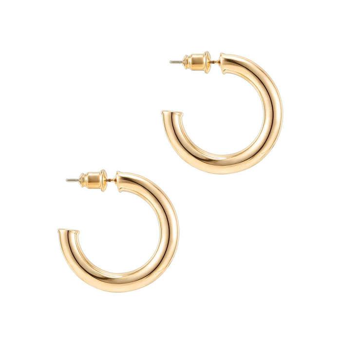 PAVOI Lightweight Chunky Open Hoops