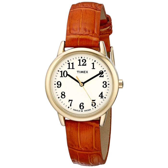 Timex Easy Reader Leather Strap Watch