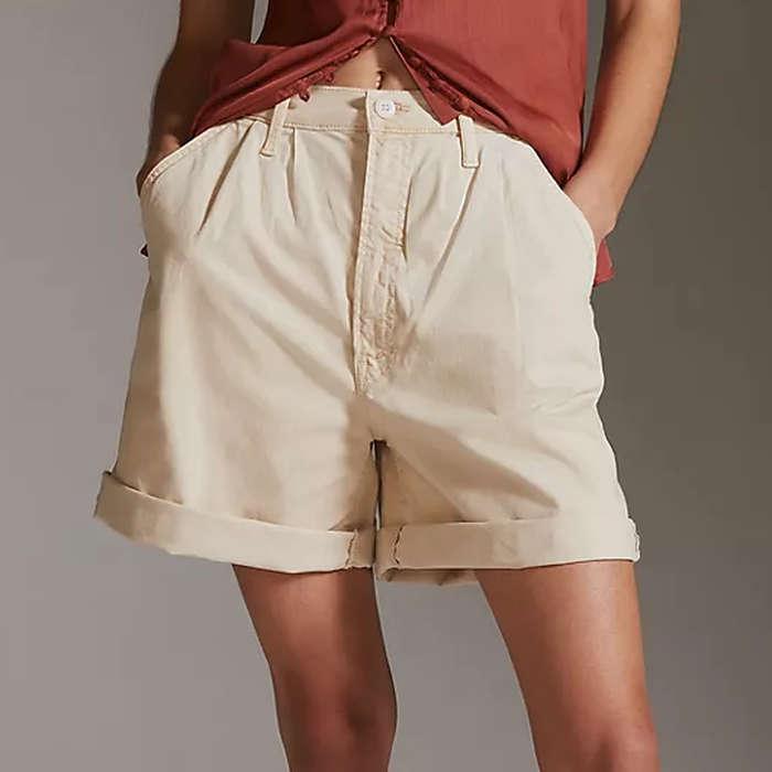 Mother The Pleated Catch All Shorts