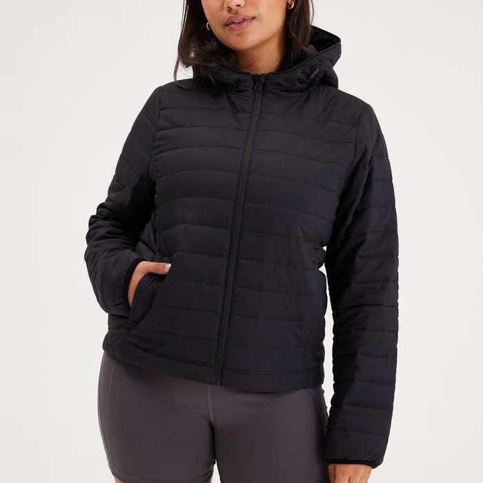 Girlfriend Collective Hooded Packable Puffer