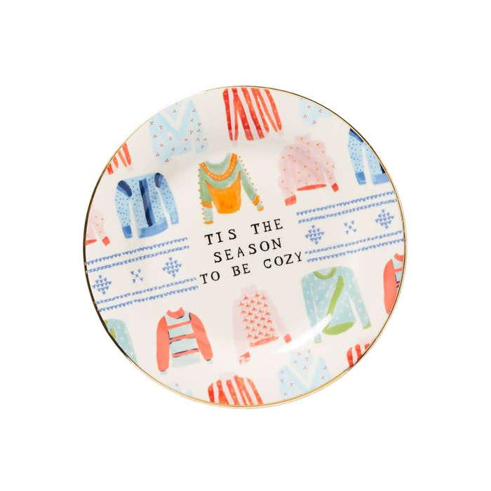 Anthropologie Mr. Boddington Merry Dessert Plate