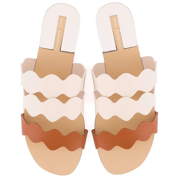 Mio Marino Frill Scalloped Slide