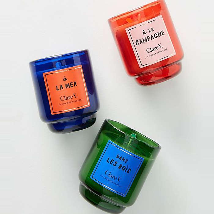 Clare V. for Anthropologie Maisonette Glass Candle