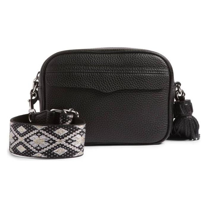 Rebecca Minkoff Leather Camera Bag with Guitar Strap: Sale $196.90, After Sale $295