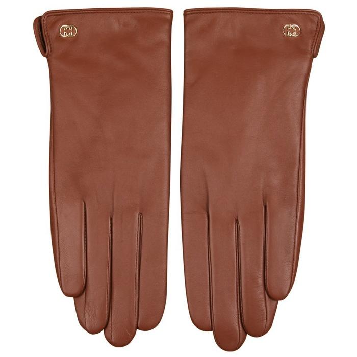 Warmen Women's Genuine Nappa Leather Winter Warm Simple Plain Style Lined Gloves