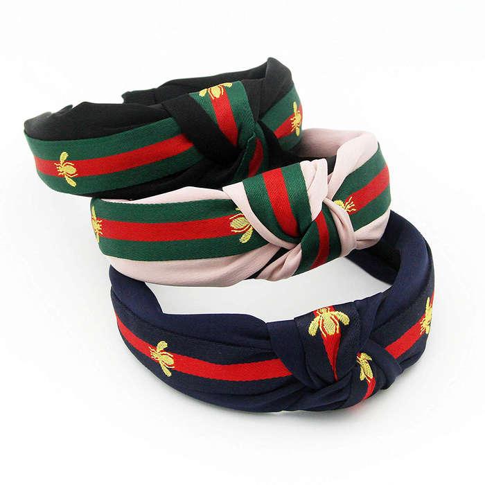 Yobon Red Green Stripe Headbands