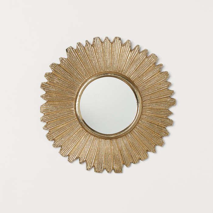 H&M Small Metal-Framed Mirror