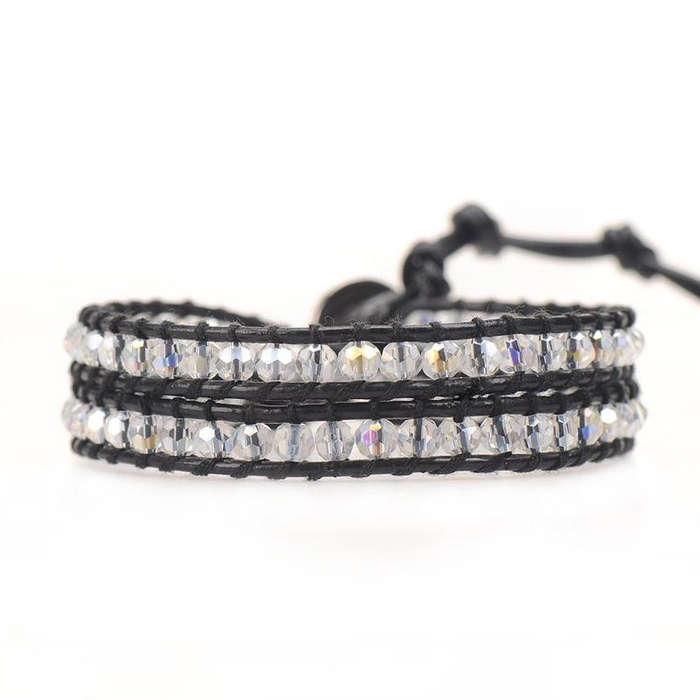 Victoria Emerson Crystal Ice On Black Two Wrap