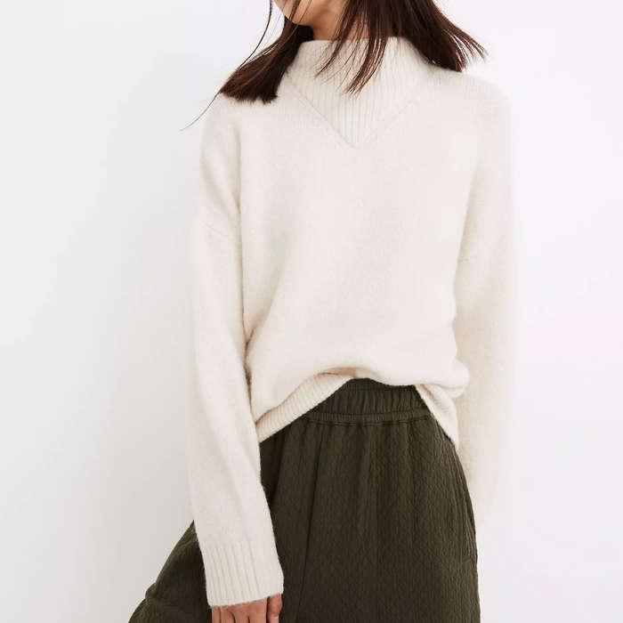 Madewell Dillon Mockneck Pullover Sweater