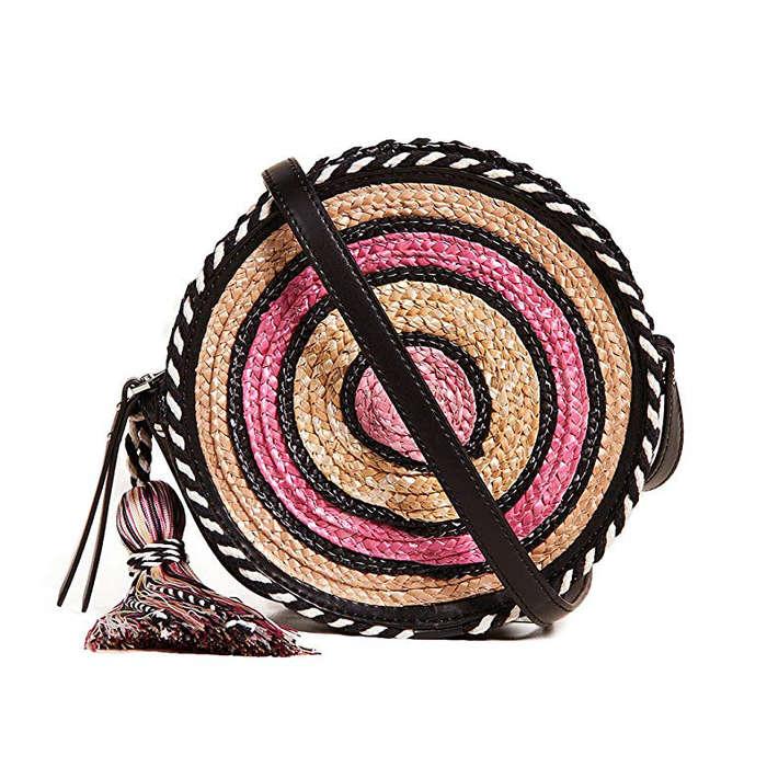 Rebecca Minkoff Straw Circle Cross Body Bag