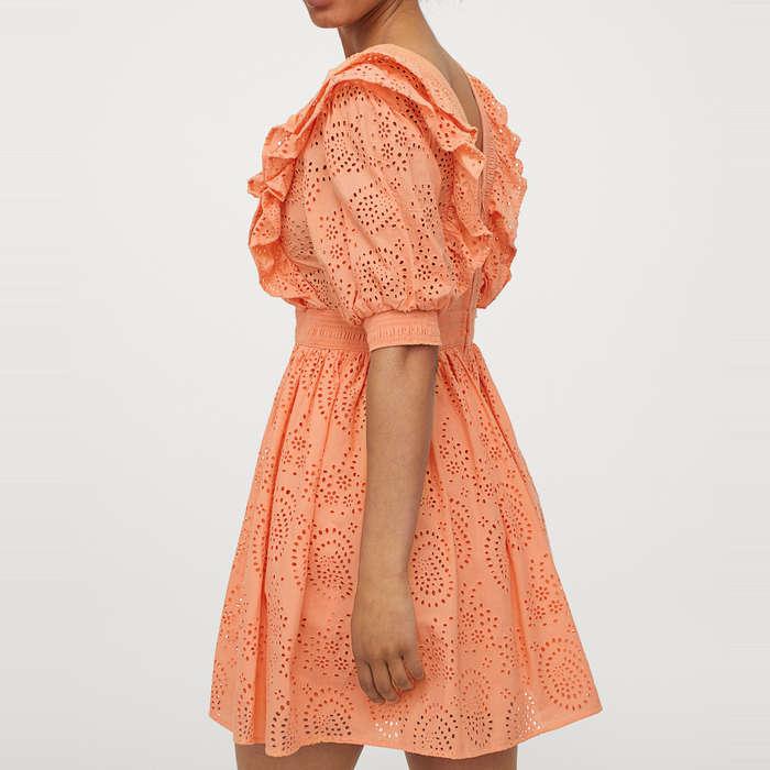 H&M Eyelet Embroidered Dress