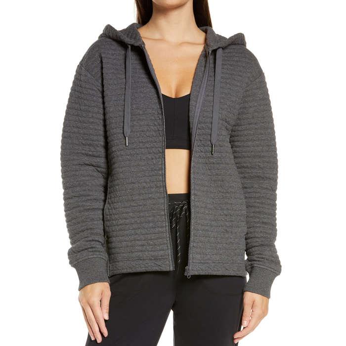 Zella Quilted Favorite Zip Hoodie
