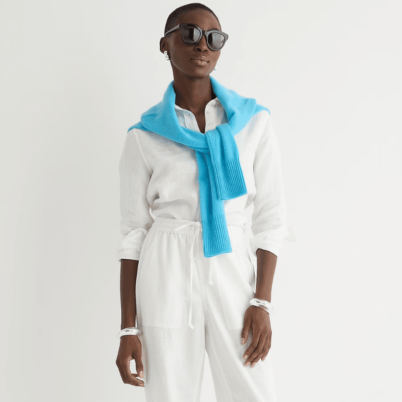 Light blue deals linen pants womens