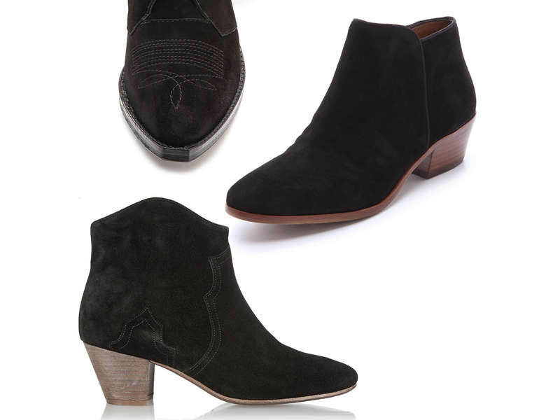most comfortable suede booties