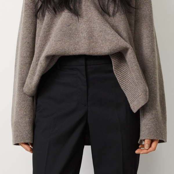 high waisted black work pants