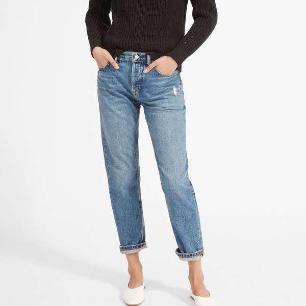 10 Boyfriend Jeans For Effortless, Cool,Girl Style