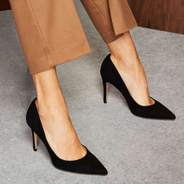 comfortable black stilettos factory 