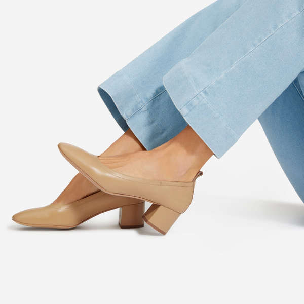 comfy white heels