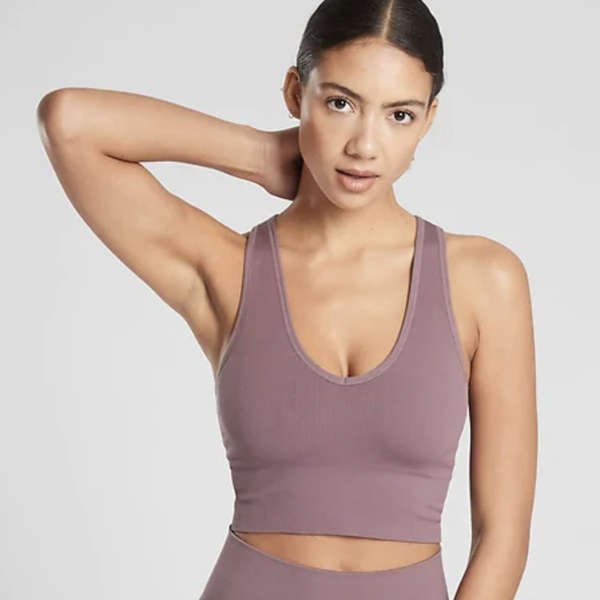 flattering yoga tops