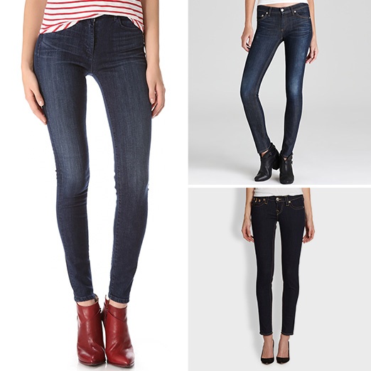 dark brown skinny jeans